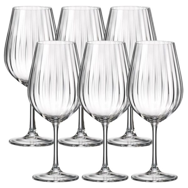 Kristal Şarap Bardağı Krali̇yet Kri̇stal Bohemya Sarah Şelalesi (6'Lı Set) 1Si80
