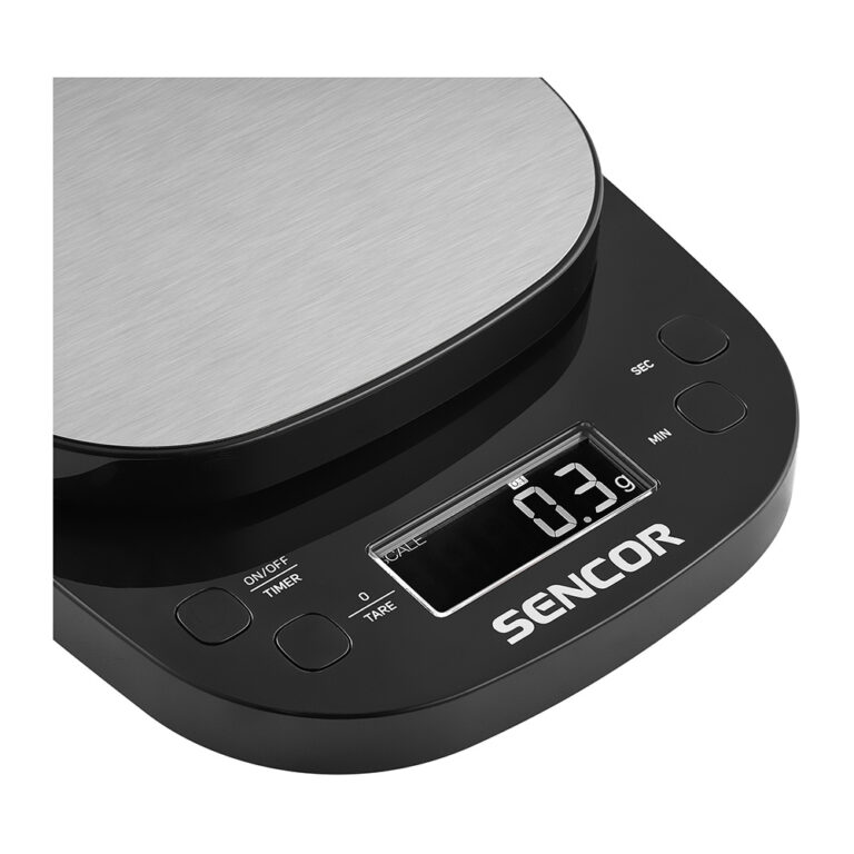 Mutfak Terazisi SENCOR Kahve SKS 0804BK siyah/gümüş