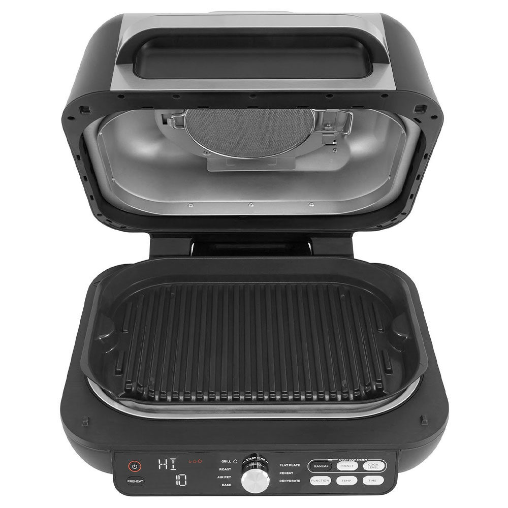 NINJA Foodi Health Max Pro Hava Izgarası ve Kızartma Makinesi AG651EU gümüş/siyah