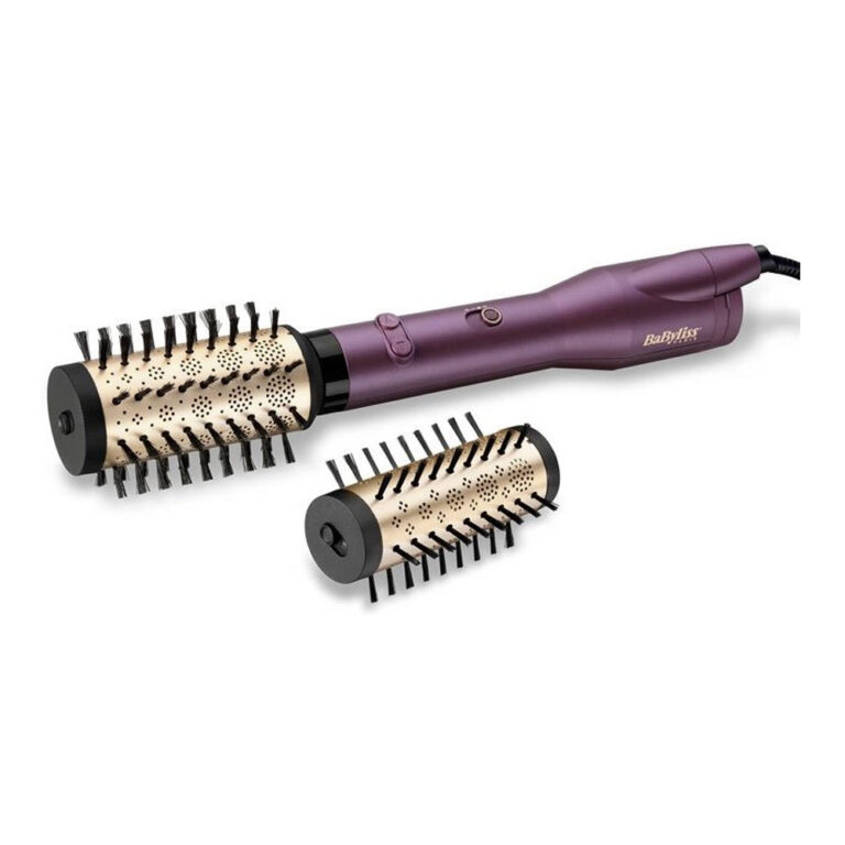 Saç Bukle Makinesi ve Düzleştirici BABYLISS AS950E Döner Hava Fırçası mor