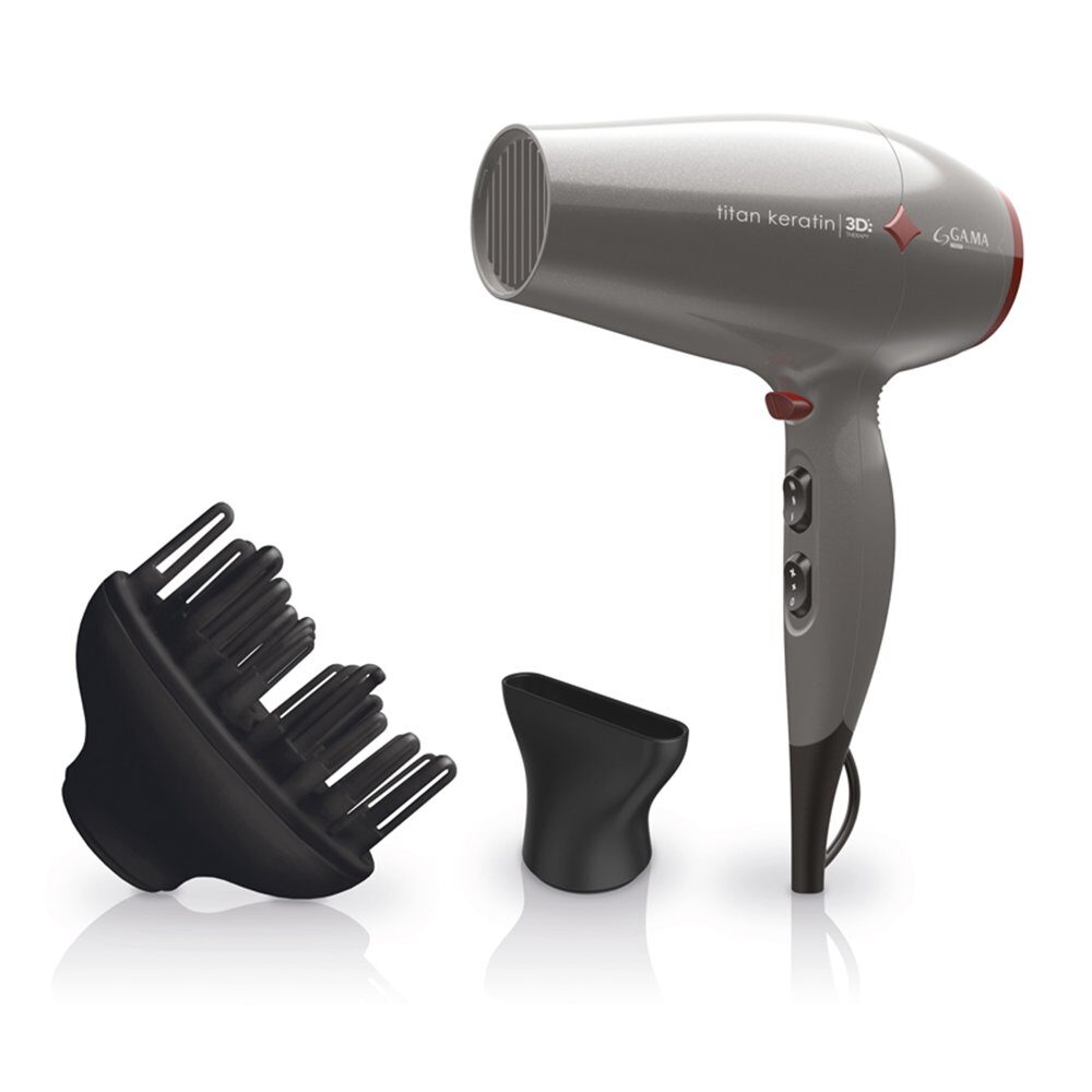 Saç Kurutma Makinesi Gama Diamond 3D Titan Keratin Gh0303 Gri