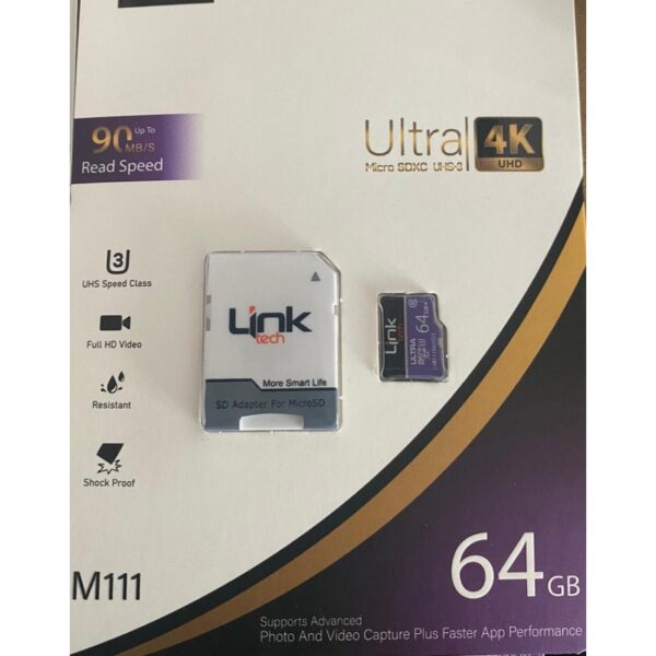 Linktech M111 64 Gb Microsd Hafıza Kartı - Görsel 2