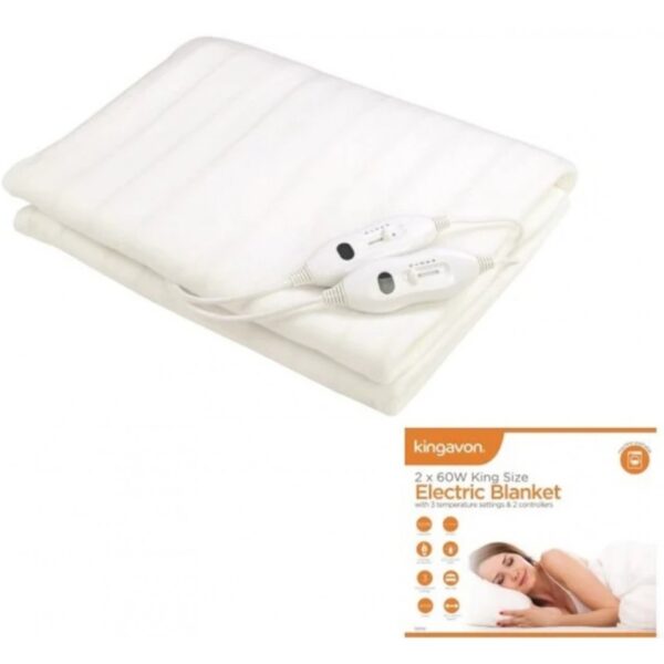 Kingavon 2X60W King Size Yatak Elektrikli Battaniye - 160X150Cm - Görsel 2