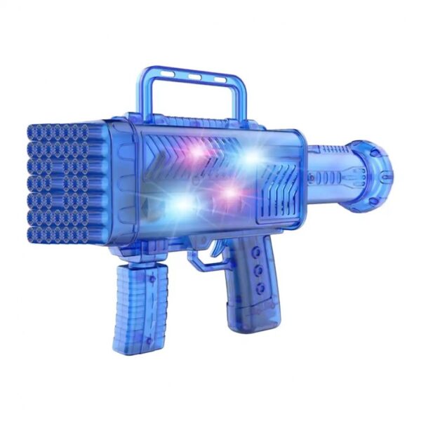 46 Holes Pilli Renkli Işıklı&Amp;Sesli Bubble Gun - Görsel 3