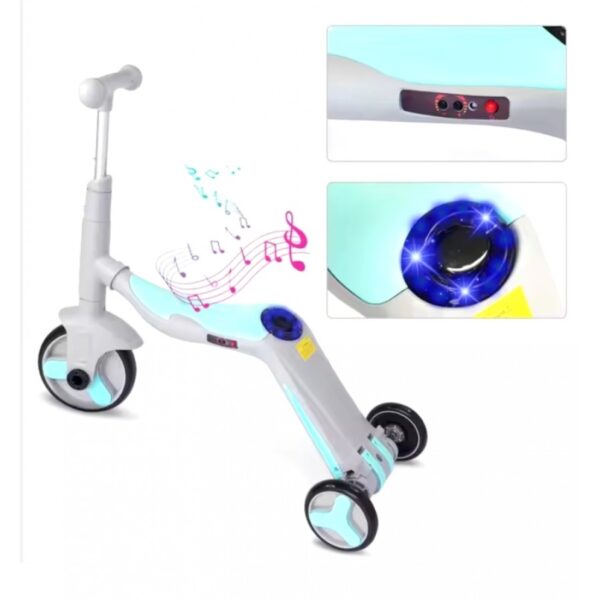 3 In 1 Müzikli Çocuk Scooter - Görsel 2