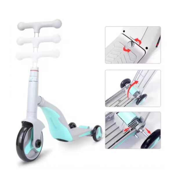 3 In 1 Müzikli Çocuk Scooter - Görsel 3