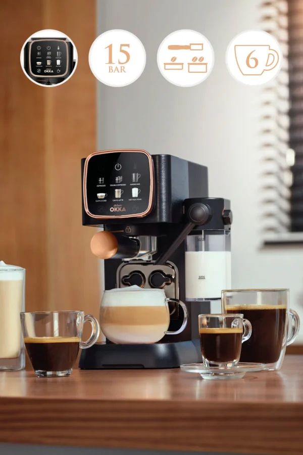 Ok0032 Arzum Okka Espresso Solo M Yari Otomatik Bakir Okka Espresso Makinesi Arzum Ok0032 5553 33 B Kktc - Online Alışveriş Bi Sipariş
