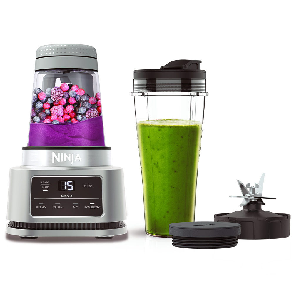 Blender Ninja Foodi Power Nutri 2'Si 1 Arada Akıllı Tork Ve Otomatik-Iq Cb100Eu Gri/Siyah