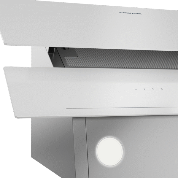 Gdsp 2451 W Grundig Beyaz İki Katlı Y Tipi Cam Davlumbaz