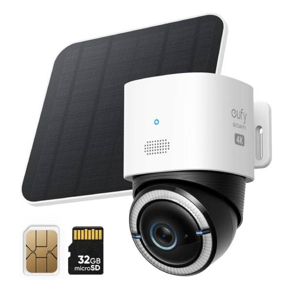 ANKER EUFY 4G LTE S330 Açık Hava Akıllı Kamera ve Güneş Paneli - KKTC Bi Sipariş - Teknoloji>Kamera ve Aksesuarlar>Güvenlik Kameraları