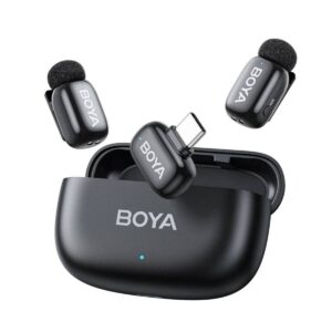 BOYA USB-C Bağlantılı Akıllı Telefonlar için Mini Kablosuz Mikrofonlar