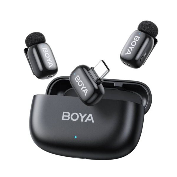 Boya Usb-C Bağlantılı Akıllı Telefonlar Için Mini Kablosuz Mikrofonlar