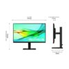 SAMSUNG LS24D600UAUXEN PC Monitörü, 24" - Görsel 4