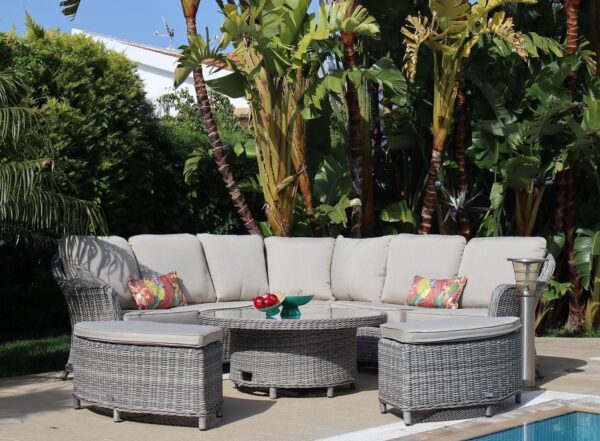 Keywest 1365 Round Corner Sofa Dining S 699D Kktc - Online Alışveriş Bi Sipariş