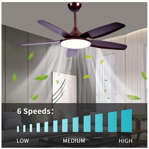 Tavan Fanı 52&Amp;Quot; Matestar Mat-5491Br Kahverengi
