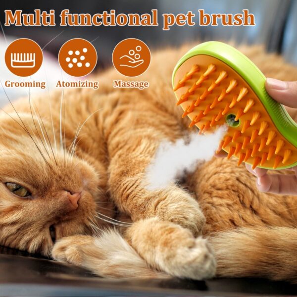 Steam Brush Buharli Şarjli Kedi̇ Köpek Firçasi - Görsel 4