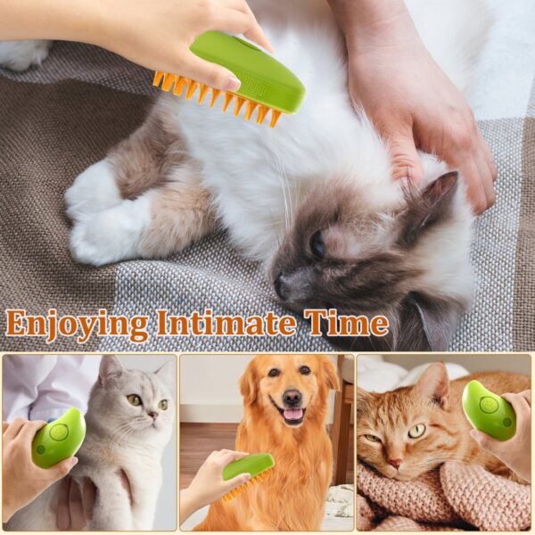 Steam Brush Buharli Şarjli Kedi̇ Köpek Firçasi - Görsel 3