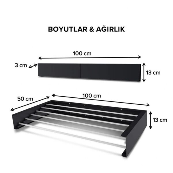 Görünmez Katlanabi̇li̇r Elbi̇se Askiliği - Görsel 5