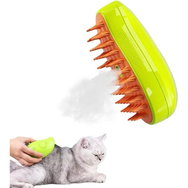 Steam Brush Buharli Şarjli Kedi̇ Köpek Firçasi - Görsel 1