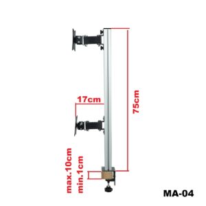 17-27" Masa Üstü Di̇key İki̇li̇ Moni̇tör Aski Aparati Ma-04 KKTC