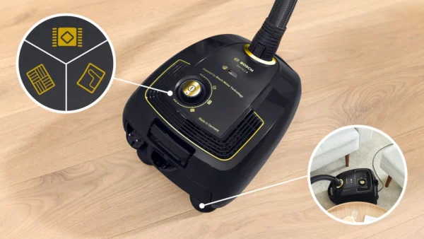 Bosch Seri 4 Torbalı Elektrikli Süpürge Siyah - Görsel 3