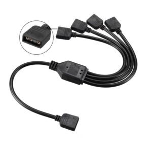 5V 3Pin Argb Led Spliter Kablosu (1 Di̇şi̇ - 4 Di̇şi̇) KKTC