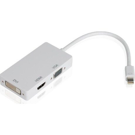 Adaptor Mini Display Port To Hdmi Dvi Vga Adaptor Beyaz KKTC