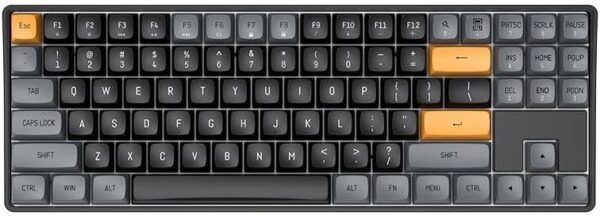 Aigo A87 Siyah Mekanik Yellow Switch Kablolu/Kablosuz Us Layout - Görsel 2