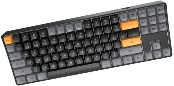 Aigo A87 Siyah Mekanik Yellow Switch Kablolu/Kablosuz Us Layout - Görsel 3
