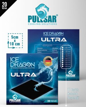 Aksesuar Ice Dragon Ultra Thermal Pad 20W/Mk 1.0 Mm Kalinlik 100X100Mm KKTC