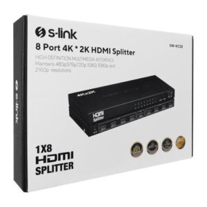 Aksesuar S-Link Sw-Kc32 8 Port 4K " 2K Hdmi Splitter KKTC