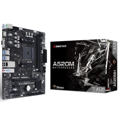 Anakart Biostar A520Mh 4000Mhz Oc Ddr4 Am4 KKTC