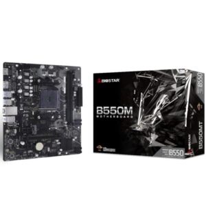 Anakart Biostar B550Mt 4400Mhz Hdmi Dp M2 Ddr4 Matx Am4 KKTC