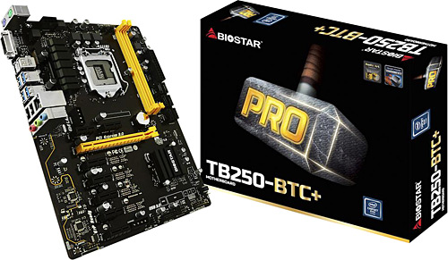 Anakart Biostar Tb250-Btc+Ddr4 1151P Mining KKTC