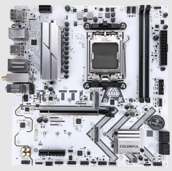 Anakart Colorful Battle-Ax A620M-Gha White Wifi V14 Ddr5 Am5 Kktc