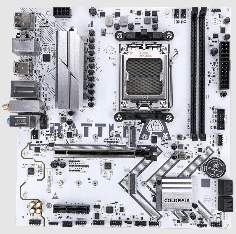 Anakart Colorful Battle-Ax A620M-Gha White Wifi V14 Ddr5 Am5 KKTC