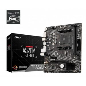 Anakart Msi A520M-A Pro Ddr4 S+V+Gl Am4 KKTC