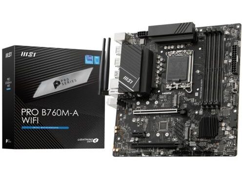 Anakart Msi Pro B760M-A Wifi Ddr5 S+V+Gl 1700P KKTC