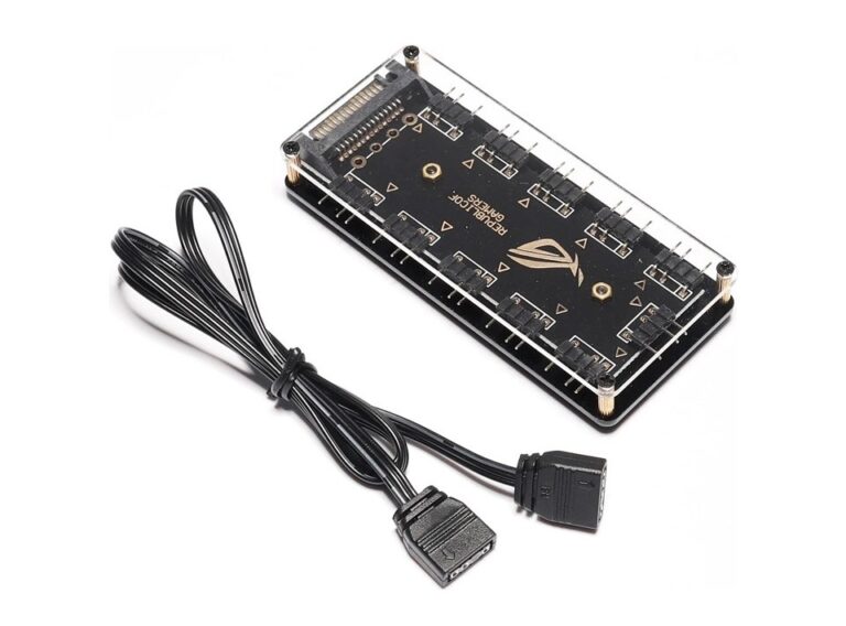 Argb Rgb  Led Çoklayici 3 Pi̇n - 11 Port  5V Sata Power Güç Fan Çoklayi KKTC