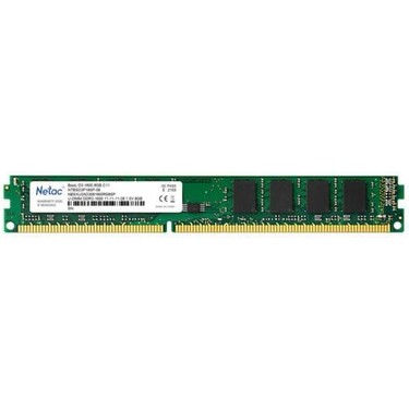 Bellek Netac Basic 8Gb 1600Mhz Ddr3 Cl11 Ntbsd3P16Sp-08 KKTC