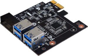 Biostar Pci-E 1X To 4X Usb3.0 Riser Adaptor Dcbtc2 KKTC