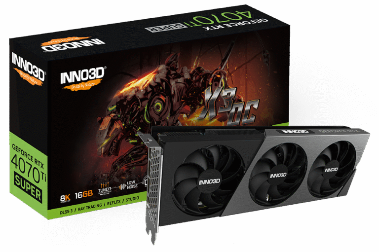 Ekran Karti Inno3D Rtx4070Ti Super X3 Oc16Gb 256Bit Gddr6X KKTC