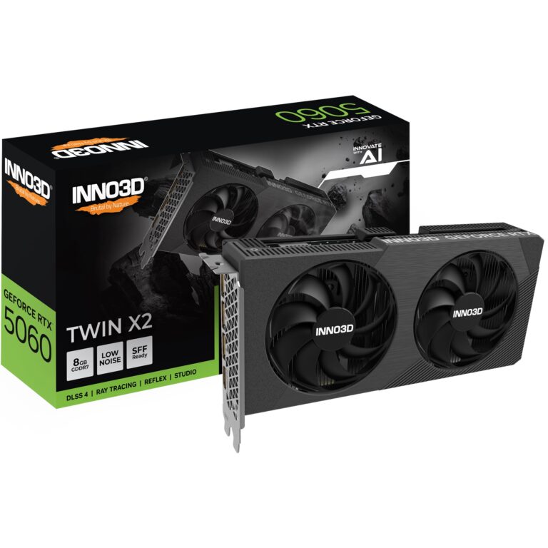 Ekran Karti Inno3D Rtx5060 8Gb Twin X2 128Bit Gddr7 3Xdp