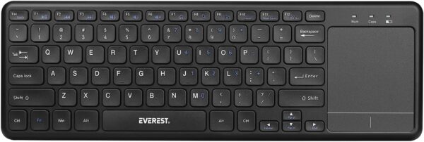 Everest Ekw-155 Siyah Touchpad Mouse+Kablosuz Klavye Us Layout Kktc