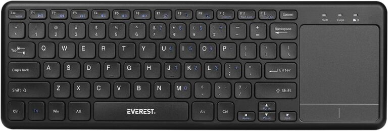 Everest Ekw-155 Siyah Touchpad Mouse+Kablosuz Klavye Us Layout KKTC
