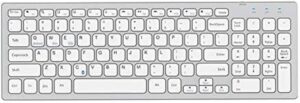 Everest Kb-80W Beyaz/Gümüş Ultra İnce Kablosuz Klavye KKTC