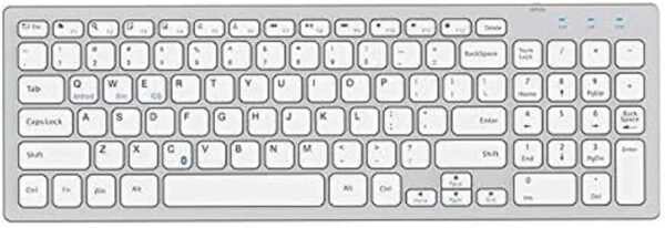 Everest Kb-80W Beyaz/Gümüş Ultra İnce Kablosuz Klavye Kktc