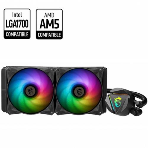 İşlemci̇ Fani Msi Mag Coreliquid 240R V2 240Mm Sivi Soğutma KKTC