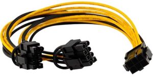 Kablo 6 Pin Pcie To 2 X Pcie 8 (6+2) Pin Dönüştürücü KKTC