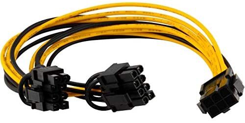 Kablo 6 Pin Pcie To 2 X Pcie 8 (6+2) Pin Dönüştürücü KKTC